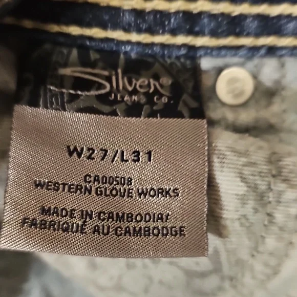 Silver Jeans Women's Boot Cut Jeans. Size 27/31 - Picture 6 of 6